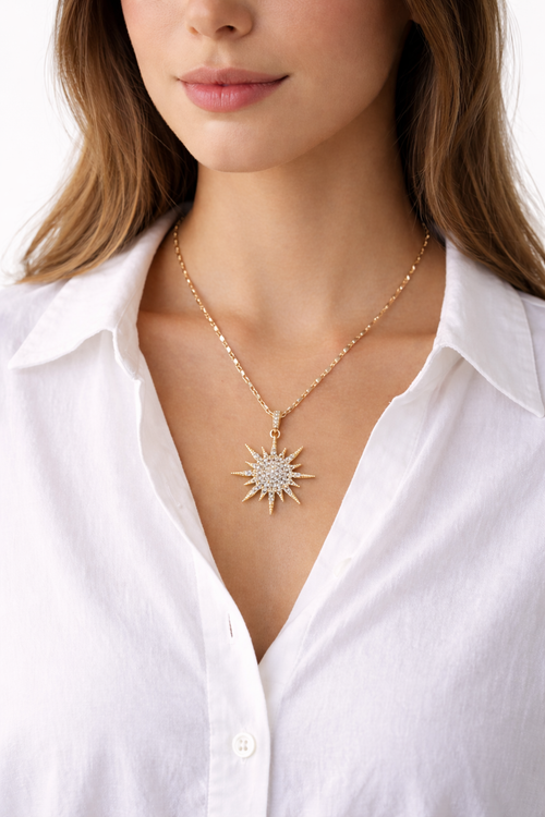 Kette "Sun" I 18K vergoldet